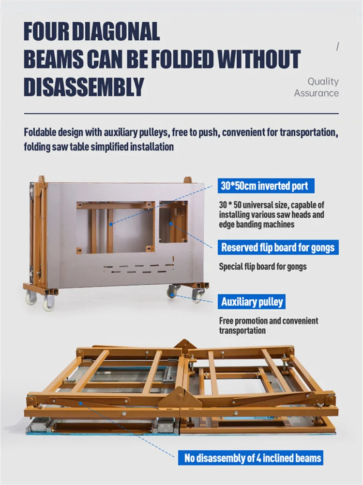 Multifunctional Portable Woodworking Table Saw - Precision and Versatility