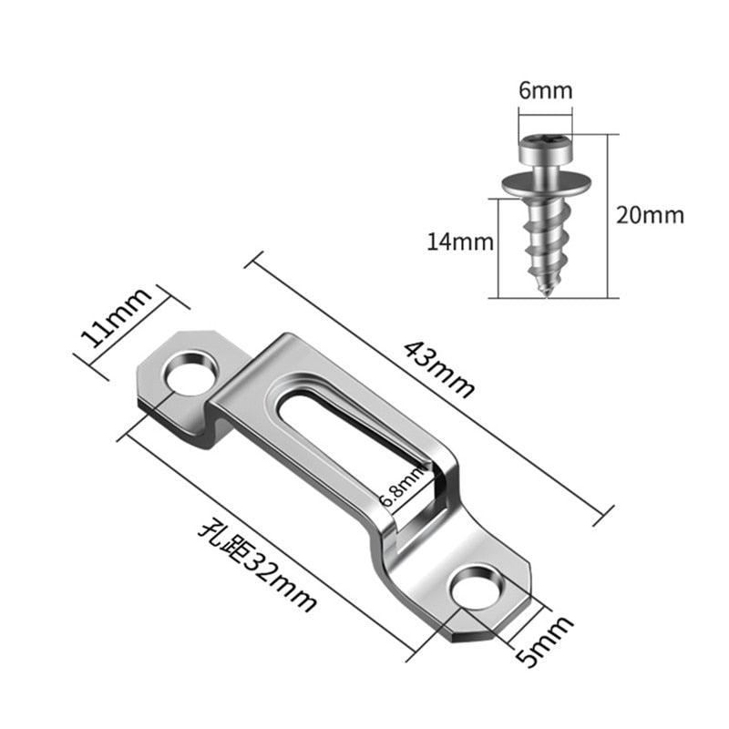 50 conector invisível simples com parafuso - JoinerStore