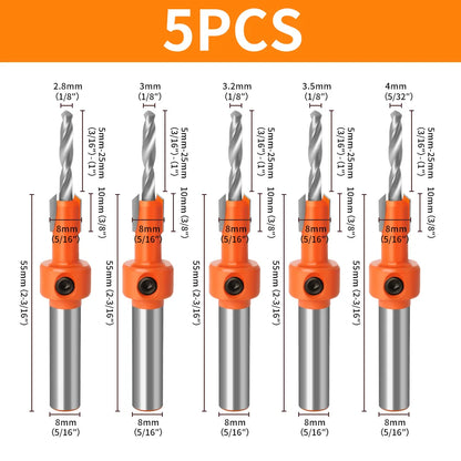 8mm Simple Countersink Kit 6pcs