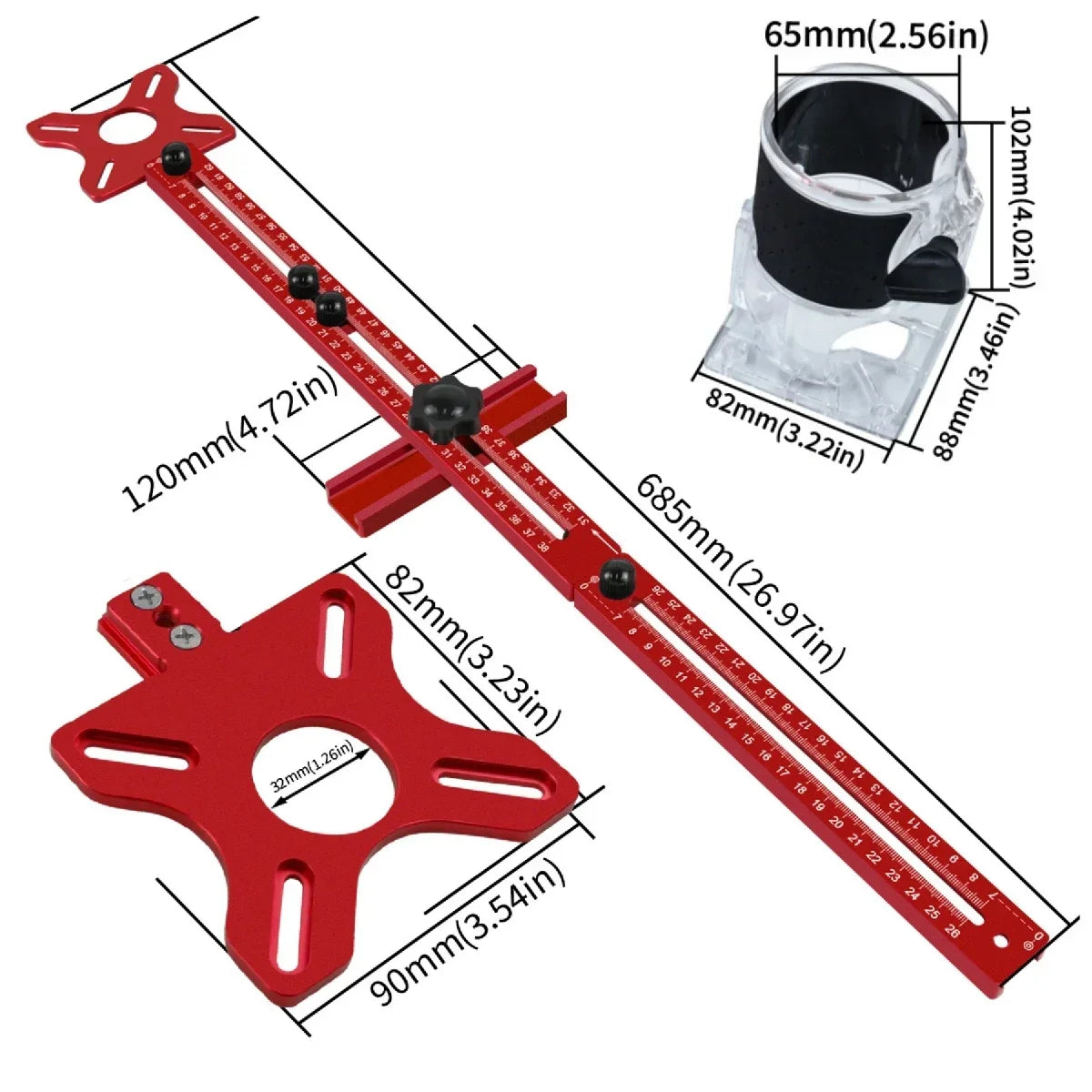 3-in-1 Cutting Jig for Manual Router