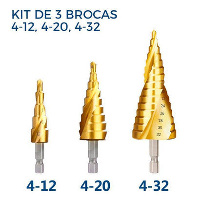 Broca 4-32mm revestida de titânio - JoinerStore