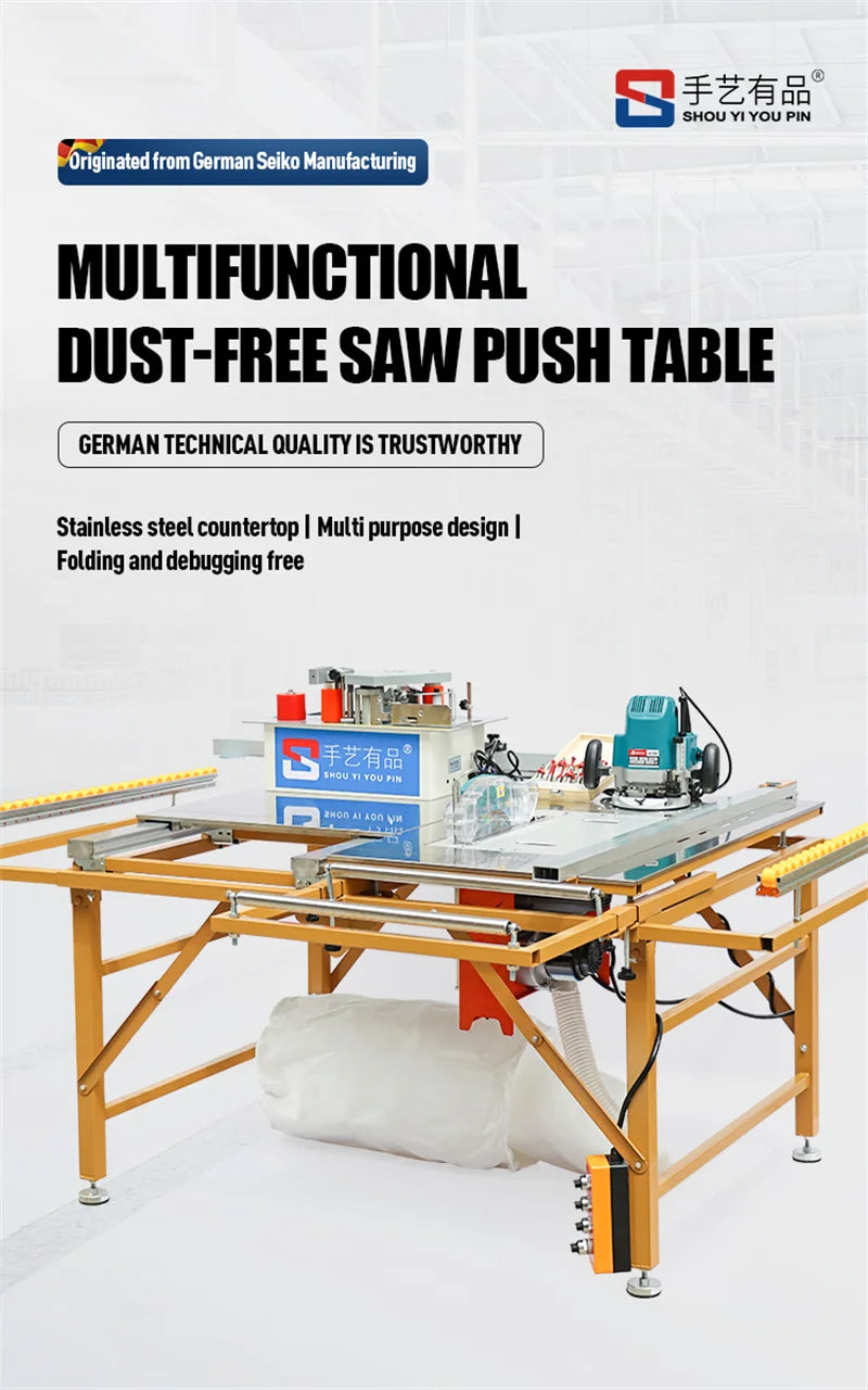 Multifunctional Portable Woodworking Table Saw - Precision and Versatility