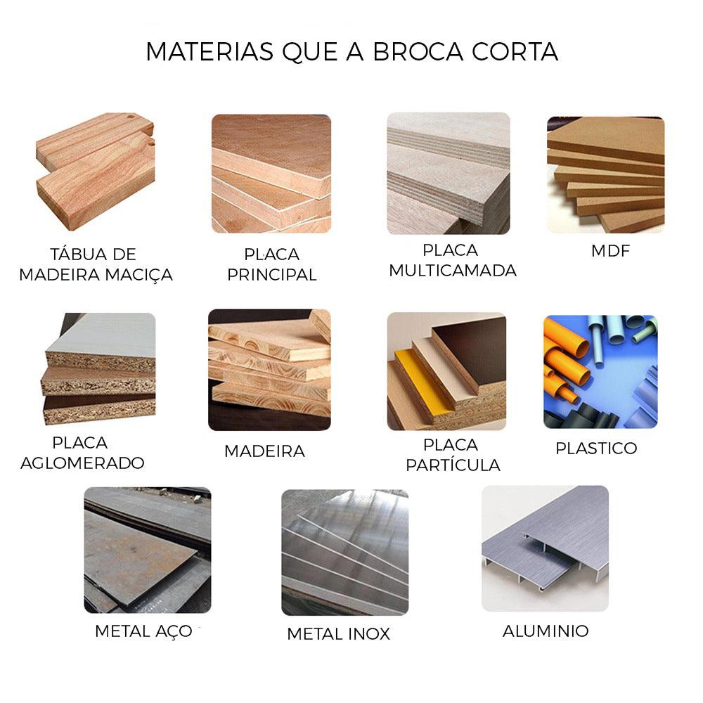 Kit de 6 Brocas Ultra Cortadora - JoinerStore