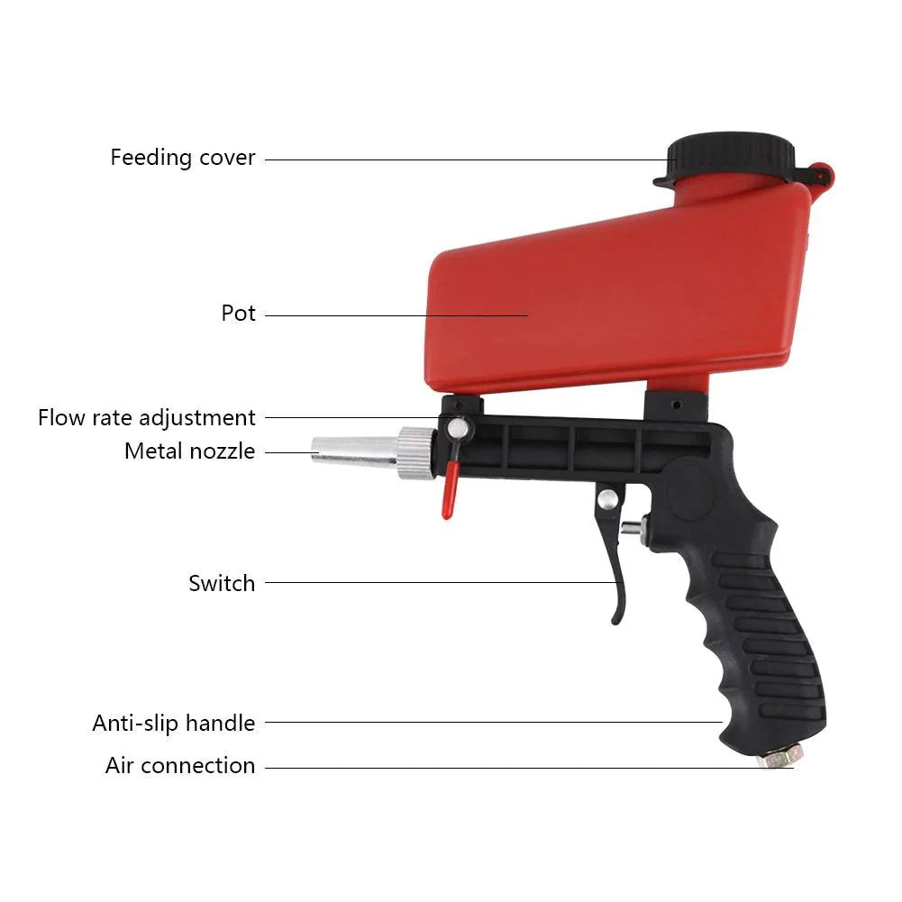 Pistola de areia pneumática 90psi - JoinerStore